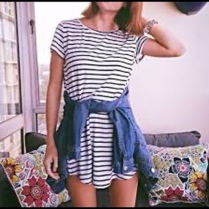 Adorable stripped tshirt dress from forever 21